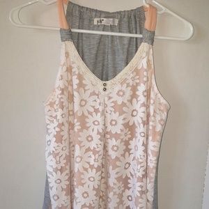 Jolt Womens Flower Tank Large